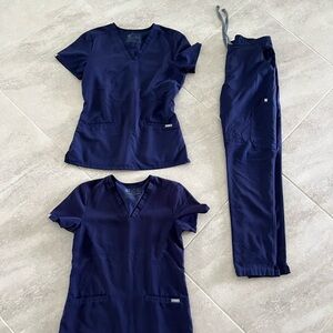 FIGS Navy Blue Scrub Set